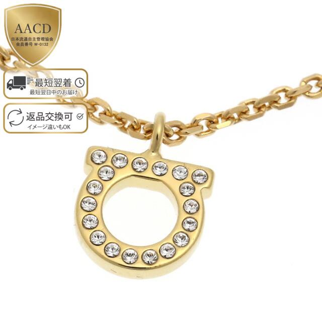 フェラガモ SALVATORE FERRAGAMO GANCINI ガンチーニ ネックレス S アクセサリー クリスタル ゴールド 760131 696654【並行輸入/海外正規品/返品可】★限定タイムセール★クーポン5%OFF