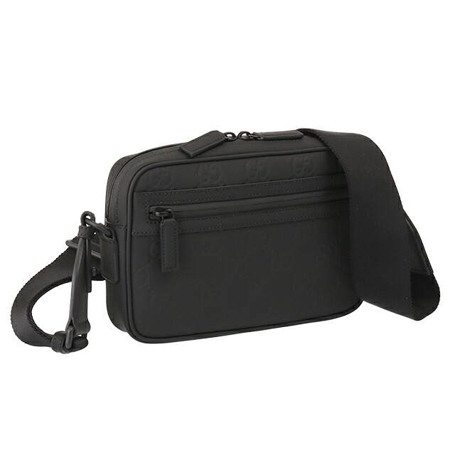 【タイムセール&クーポン5%OFF】 グッチ／GUCCI GG クロスボディバッグリストレット付きクラッチバッグ&斜め掛けショルダーバッグ(ブラック) 771293 AAC4D 1000／BLACK[返品無料]