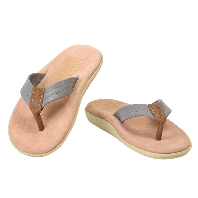 【12月SALE＆クーポン5%OFF】アイランドスリッパ／ SLIPPER CLASSIC MULTI COLOR SUEDE THONG／レディース ユニセックス クラシックマルチカラー トングサンダル・ハワイ製ビーチサンダル(ピンク×グレー) PT203ML PKGY／PINK*GRAY[返品無料]