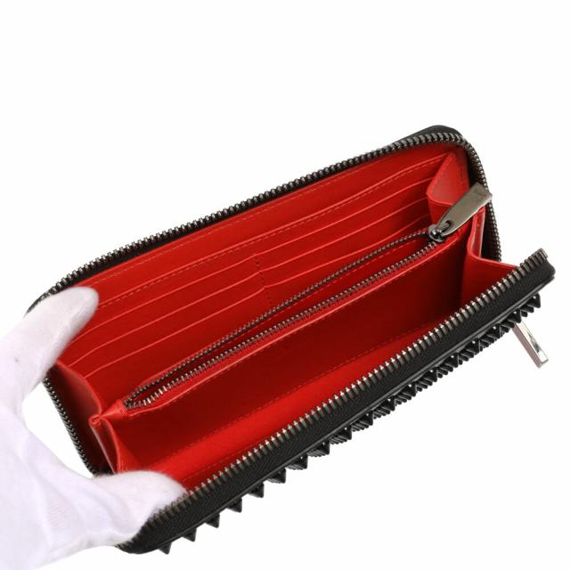 クリスチャンルブタン CHRISTIAN LOUBOUTIN M PANETTONE WALLET スパイクスタッズ ラウンドファスナー 長財布 1165044 CM53[並行輸入/海外正規品/返品可]★クーポン5%OFF_6