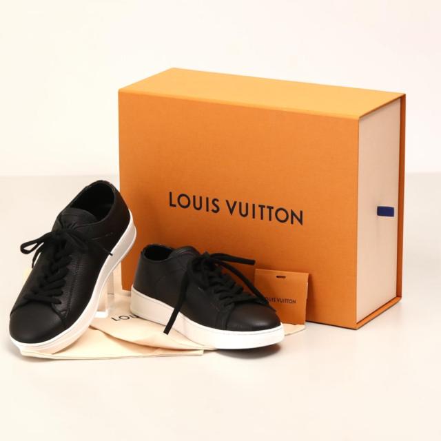 ルイ・ヴィトン／LOUIS VUITTON LVリゾートレザー スニーカーブラックモノグラム メンズ ローカットレザースニーカー(ブラック) 1AA621／サイズ 41(JP25.5)／[中古／Sランク]★クーポン5%OFF［返品不可]★クーポン5%OFF_8