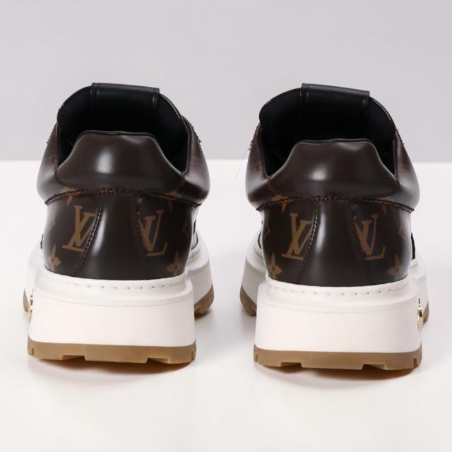 ルイ・ヴィトン×エヌビーエー／LOUIS VUITTON×NBAアベス・ダービースニーカー メンズ モノグラムレザー ローカットスニーカー (ブラウン) 1A8FU2／サイズ 43.5(JP27.0)／[中古／SAランク]★クーポン5%OFF［返品不可]★クーポン5%OFF_3