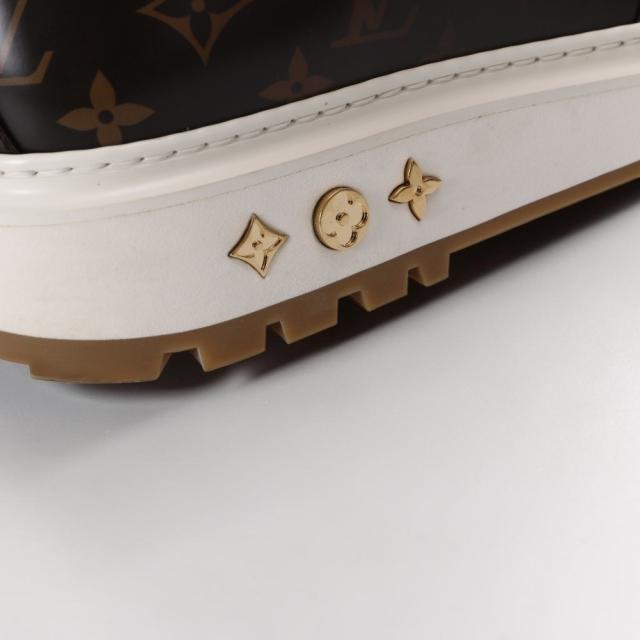 ルイ・ヴィトン×エヌビーエー／LOUIS VUITTON×NBAアベス・ダービースニーカー メンズ モノグラムレザー ローカットスニーカー (ブラウン) 1A8FU2／サイズ 43.5(JP27.0)／[中古／SAランク]★クーポン5%OFF［返品不可]★クーポン5%OFF_6