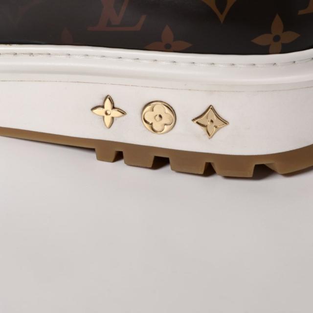 ルイ・ヴィトン×エヌビーエー／LOUIS VUITTON×NBAアベス・ダービースニーカー メンズ モノグラムレザー ローカットスニーカー (ブラウン) 1A8FU2／サイズ 43.5(JP27.0)／[中古／SAランク]★クーポン5%OFF［返品不可]★クーポン5%OFF_7