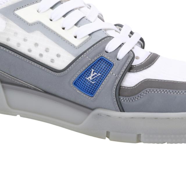 ルイ・ヴィトン／LOUIS VUITTON LVトレーナーライン スニーカーメンズ レザーローカットスニーカー(ホワイト×ブルー) ／1AHTJ1／サイズ UK8.0(JP26.5)／[中古／Sランク]★クーポン5%OFF［返品不可]★クーポン5%OFF_8