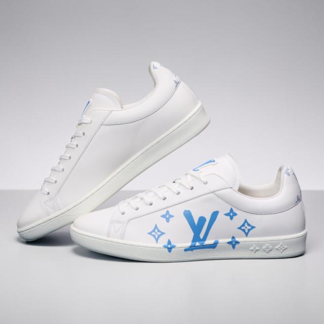 ルイ・ヴィトン／LOUIS VUITTON サモトレース ライン スニーカーメンズ レザー ローカットスニーカー(ホワイト) サイズ UK5.5(JP25.0)／1A9JDN／[中古／SAランク]［返品不可]_4