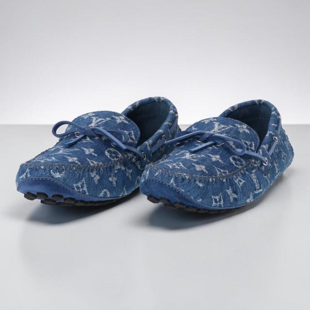 ルイ・ヴィトン／LOUIS VUITTON アリゾナライン デッキシューズメンズ モノグラムデニム (モノグラムデニム) ／1A4TT8／サイズ UK9(JP27.5)／[中古／SAランク]［返品不可]