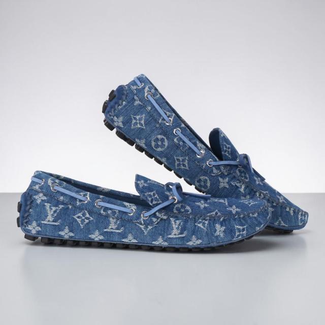 ルイ・ヴィトン／LOUIS VUITTON アリゾナライン デッキシューズメンズ モノグラムデニム (モノグラムデニム) ／1A4TT8／サイズ UK9(JP27.5)／[中古／SAランク]［返品不可]
