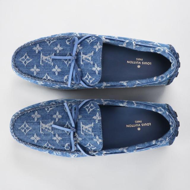 ルイ・ヴィトン／LOUIS VUITTON アリゾナライン デッキシューズメンズ モノグラムデニム (モノグラムデニム) ／1A4TT8／サイズ UK9(JP27.5)／[中古／SAランク]［返品不可]