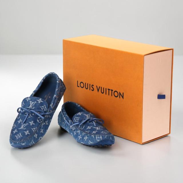 ルイ・ヴィトン／LOUIS VUITTON アリゾナライン デッキシューズメンズ モノグラムデニム (モノグラムデニム) ／1A4TT8／サイズ UK9(JP27.5)／[中古／SAランク]［返品不可]