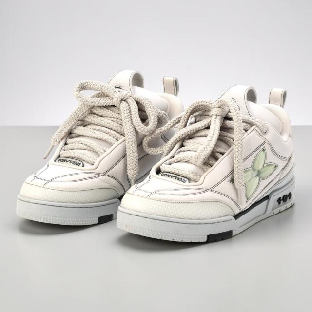 ルイ・ヴィトン／LOUIS VUITTON スケートライン スニーカーメンズ レザースニーカー (ホワイト) ／1ABZ5Z／サイズ UK8(JP26.5)／[中古／Aランク]［返品不可]