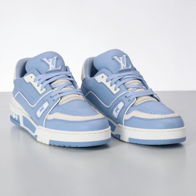 ルイ・ヴィトン／LOUIS VUITTON トレーナー スニーカー メンズ ローカットレザースニーカー(ライトブルー) ／1AAHSJ／サイズ UK6(JP25.0)／[中古／Aランク]［返品不可]_2