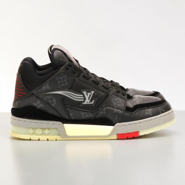 ルイ・ヴィトン／LOUIS VUITTON トレーナーライン スニーカーメンズ モノグラムキャンバス スニーカー(ブラック) 1A8AAA／サイズ UK7.5 (JP26.0)／GO0260／[中古／Aランク]［返品不可]_4