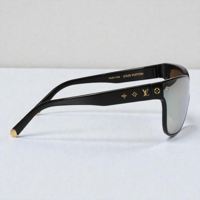 ルイ・ヴィトン／LOUIS VUITTON LVシャドウ サングラス メンズ・レディース・ミラーレンズ・スクエア型 (ブラック) Z1843U [中古／SAランク]［返品不可]_4