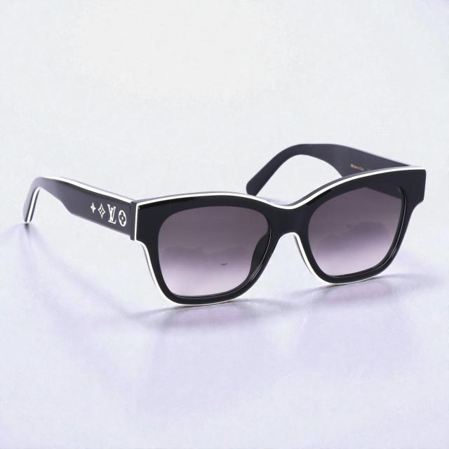 ルイ・ヴィトン／LOUIS VUITTON LVライン スクエアサングラス メンズ・レディース (ブラック) Z2645U [中古／Sランク]［返品不可]_2