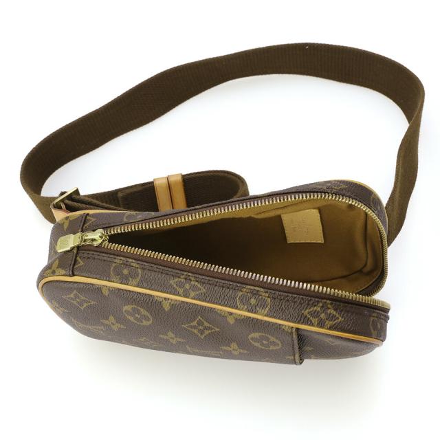 【タイムセール&クーポン5%OFF】 ルイ・ヴィトン／LOUIS VUITTON ポシェット ガンジュ ボディバッグ・クロスボディ・斜め掛けショルダーバッグ(モノグラム) M51290／MONOGRAM／[中古][中古品-良い／B][返品無料] ポイント5倍】 ルイ・ヴィトン／LOUIS VUITTON ポシェット ガンジュ