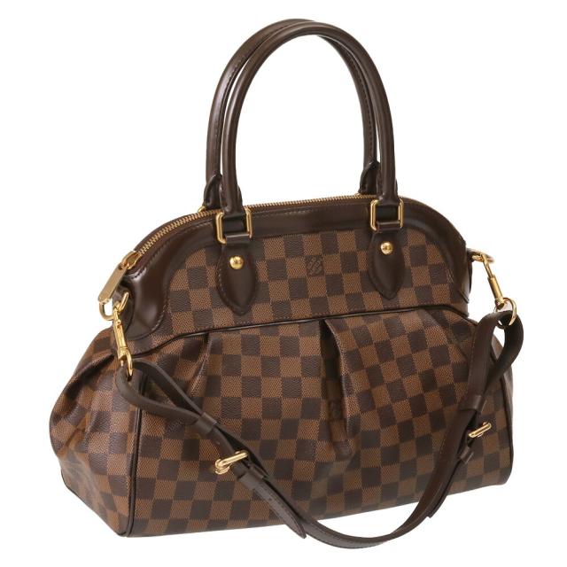 【タイムセール&クーポン5%OFF】 ルイ・ヴィトン／LOUIS VUITTON トレヴィPM 2WAY ハンド&ショルダーバッグ(ダミエ) N51997 ／DAMIER／[中古][中古品-良い／AB][返品無料]
