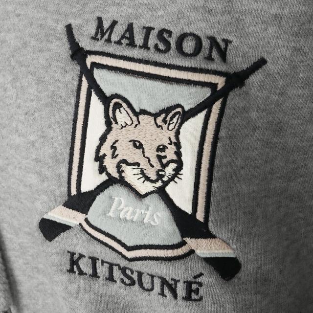 メゾンキツネ MAISON KITSUNE COLLEGE FOX EMBROIDERED COMFORT HOODIE 裏起毛 LW00702KM0307[並行輸入/海外正規品/返品可/サイズ交換可]★クーポン5%OFF_7