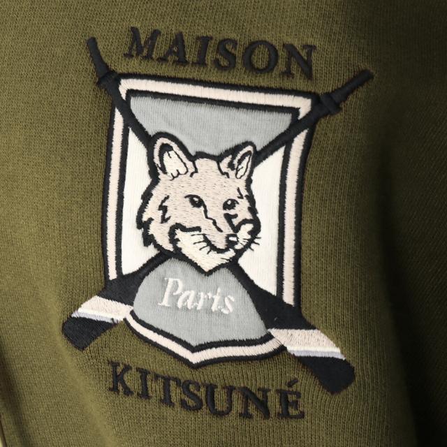 メゾンキツネ MAISON KITSUNE COLLEGE FOX EMBROIDERED COMFORT HOODIE 裏起毛 LW00702KM0307[並行輸入/海外正規品/返品可/サイズ交換可]★クーポン5%OFF_8
