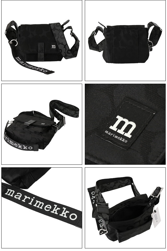 マリメッコ MARIMEKKO Mini Messenger Unikko ウニッコ柄 斜め掛け ショルダーバッグ 92803 999[並行輸入/海外正規品/返品可]★クーポン5%OFF_2