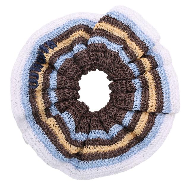 ミュウミュウ MIU MIU クロシェ シュシュ ロゴ刺繍 ヘアアクセサリー 5IF027[並行輸入/海外正規品/返品可]★クーポン5%OFF_1