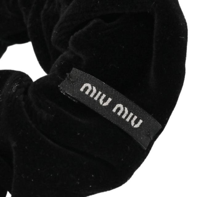 ミュウミュウ MIU MIU シュシュ ベロア リボン ベルベット ヘアゴム