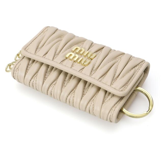 クーポン5%OFF】ミュウミュウ／MIUMIU マテラッセレザー キーケース 6