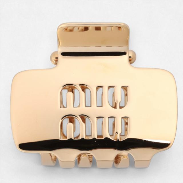 miumiu 5IF148 プレックス クロウクリップ 白 ミュウミュウ プレックス クロウクリップ ヘアクリップ ロゴ 白 5IF148