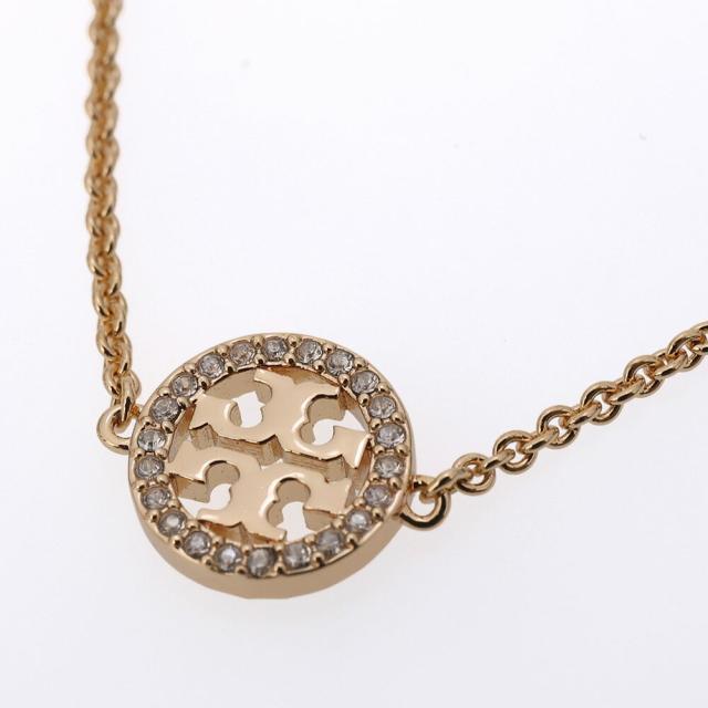 トリーバーチ TORY BURCH ミラーパヴェ ブレスレット 18K ニッケルフリー ラウンドクリスタル ロゴチャーム 80997【