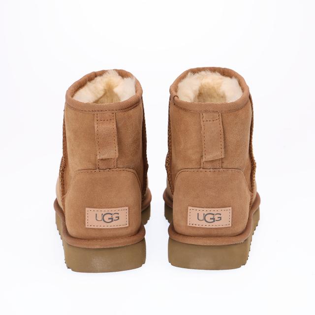 アグ／UGG CLASSIC MINI II・クラシック ミニ 2 レディース・スエード・撥水加工・アンクルブーツ・ムートンブーツ(チェストナット) 1016222 CHE／CHESTNUT[返品OK]_3