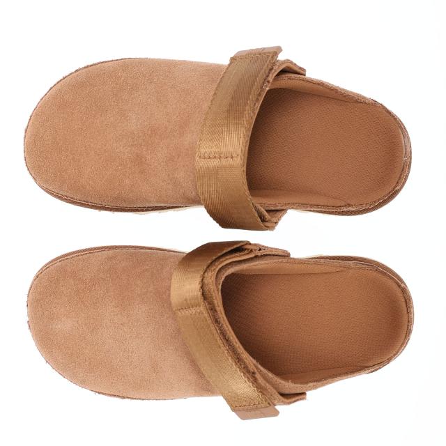 アグ／UGG GOLDENSTAR CLOG・ゴールデンスター クロッグ レディース・スエード・超軽量サンダル・厚底・ヒールストラップ付(チェストナット・サンド) 1138252 CHE・SAN／CHESTNUT・SAND[返品OK]_4