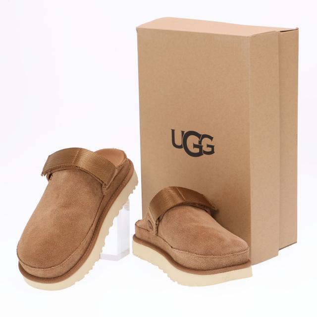 アグ／UGG GOLDENSTAR CLOG・ゴールデンスター クロッグ レディース・スエード・超軽量サンダル・厚底・ヒールストラップ付(チェストナット・サンド) 1138252 CHE・SAN／CHESTNUT・SAND[返品OK]_8