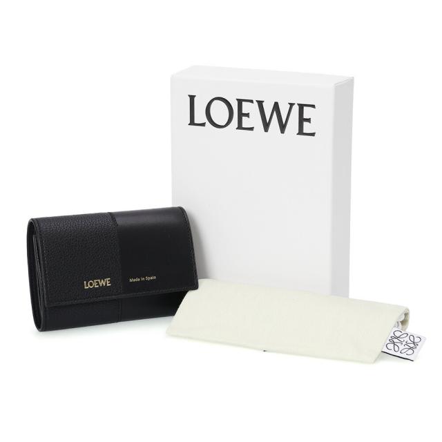ロエベ LOEWE バーティカル スモールウォレット スムースグレインカーフ 三つ折りミニ財布 ブラック C612S33X01 1100 [並行輸入/海外正規品/返品可]★クーポン5%OFF_11