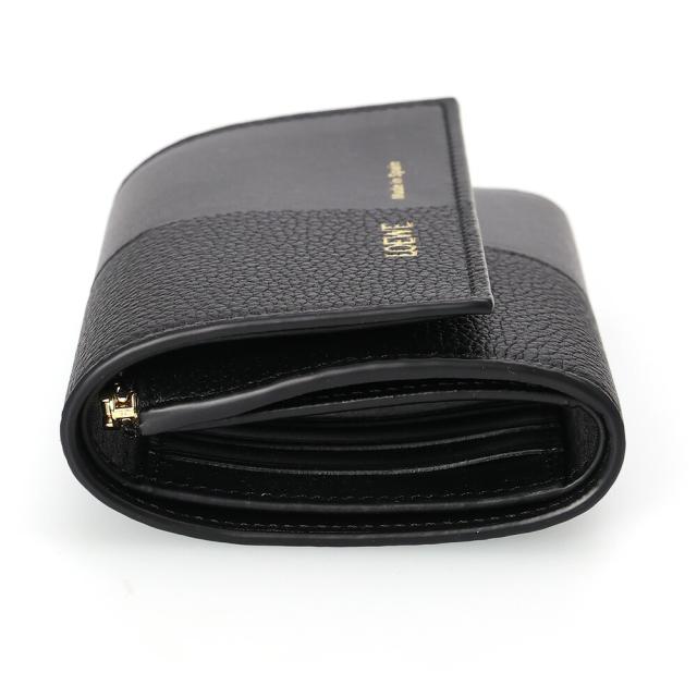 ロエベ LOEWE バーティカル スモールウォレット スムースグレインカーフ 三つ折りミニ財布 ブラック C612S33X01 1100 [並行輸入/海外正規品/返品可]★クーポン5%OFF_4