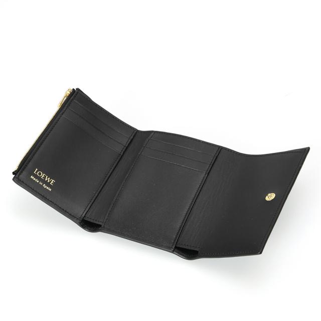 ロエベ LOEWE バーティカル スモールウォレット スムースグレインカーフ 三つ折りミニ財布 ブラック C612S33X01 1100 [並行輸入/海外正規品/返品可]★クーポン5%OFF_6