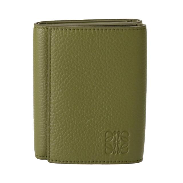 ロエベ トライフォールド ウォレット ソフトグレインカーフ 三つ折り財布