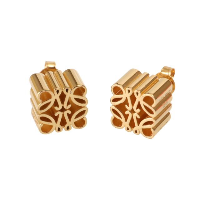 ロエベ／LOEWE アナグラム スタッド ピアス (スターリング