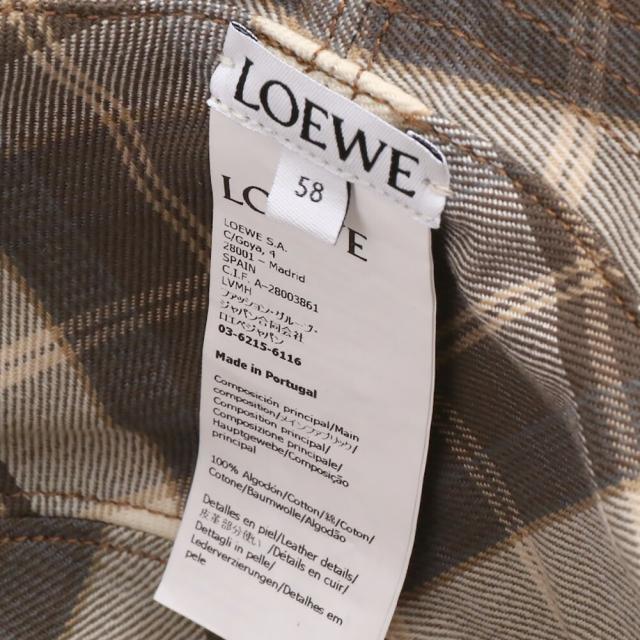 ロエベ LOEWE リバーシブル バケットハット ワックスドキャンバス タータン 帽子 K820HB1XA8[並行輸入/海外正規品/返品可/サイズ交換可]★クーポン5%OFF_7
