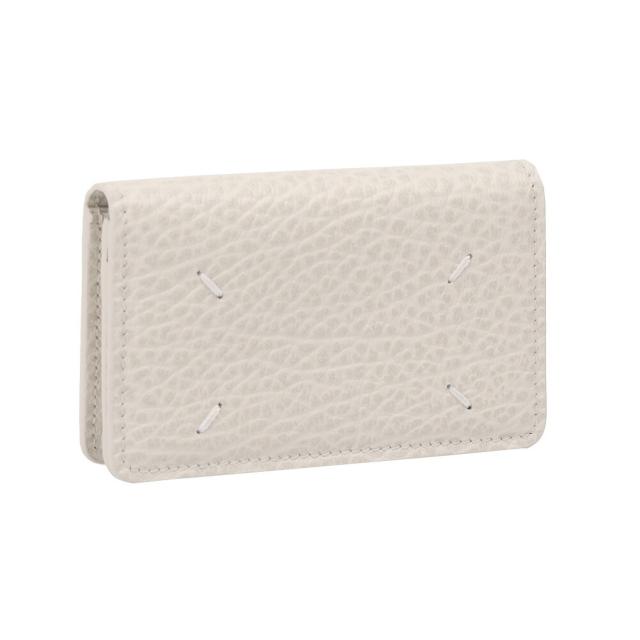 【タイムセール&クーポン5%OFF】メゾンマルジェラ／MAISON MARGIELA レザーカードホルダー グレインレザー・カードケース・名刺入れ(ライトグレー) SA3VX0008 P4455 H9677／LIGHT GRAY[返品無料]