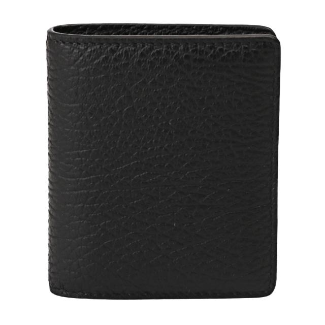 【ポイント5倍】メゾンマルジェラ／MAISON MARGIELA グレインレザー ポッパー ウォレット 2つ折り財布・ミニウォレット(ブラック) S56UI0140 P4455 T8013／BLACK[返品OK]