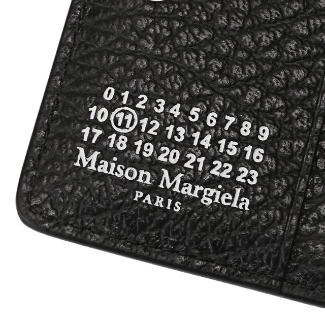 【ポイント5倍】メゾンマルジェラ／MAISON MARGIELA グレインレザー ポッパー ウォレット 2つ折り財布・ミニウォレット(ブラック) S56UI0140 P4455 T8013／BLACK[返品OK]