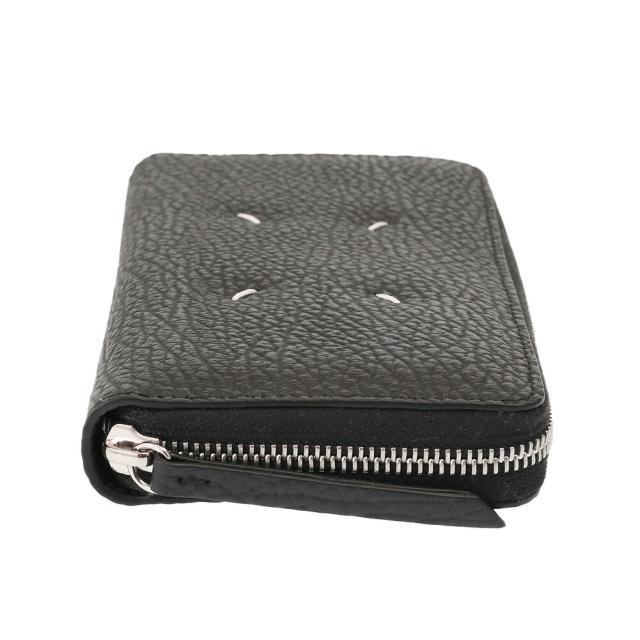 メゾンマルジェラ MAISON MARGIELA グレイニーレザー・ジップアラウンドウォレット ラウンドファスナー長財布 ブラック S56UI0110 P4455 T8013 [並行輸入/海外正規品/返品可]★クーポン5%OFF_5