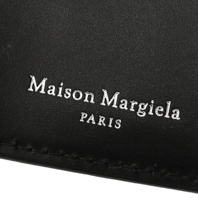 メゾンマルジェラ MAISON MARGIELA SA3UI0017 P4745 T8013 4ステッチ 三つ折り ウォレット グレイニーレザー ミニ財布 ブラック[並行輸入/海外正規品/返品可]★クーポン5%OFF