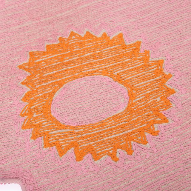マリメッコ／MARIMEKKO UNIKKO BATH MAT 73x74 cm・ウニッコバスマット 北欧・花柄・オーガニックコットン・フロアマット・足ふきマット (ピンク×オレンジ) 75746 320／PINK*ORANGE_5