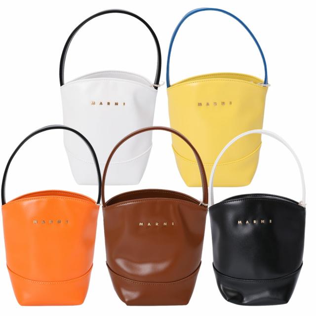 マルニ キッズ MARNI KID'S M01820 M00TK MW111F FLOWER BASKET ハンドバッグ ロゴ バケット ミニ (ホワイト・イエロー・オレンジ・ブラウン・ブラック) [並行輸入/海外正規品/返品可]★クーポン5%OFF_18