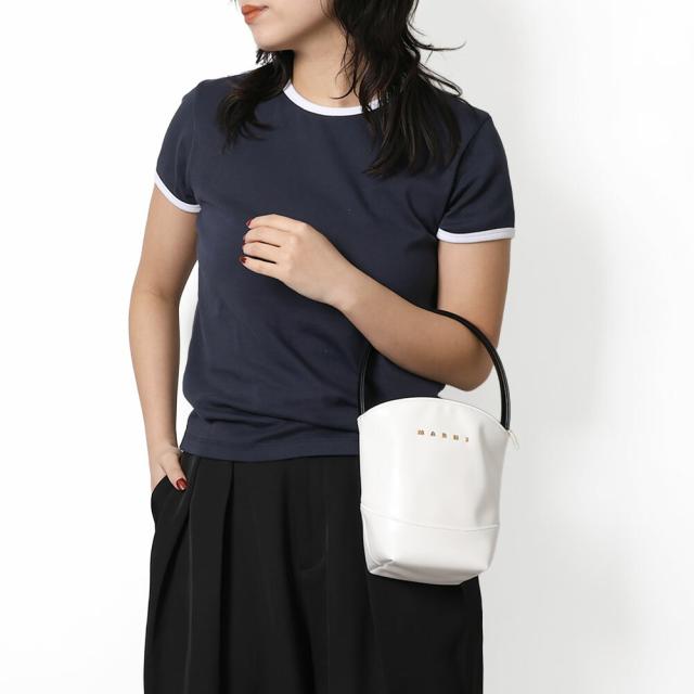 マルニ キッズ MARNI KID'S M01820 M00TK MW111F FLOWER BASKET ハンドバッグ ロゴ バケット ミニ (ホワイト・イエロー・オレンジ・ブラウン・ブラック) [並行輸入/海外正規品/返品可]★クーポン5%OFF_4