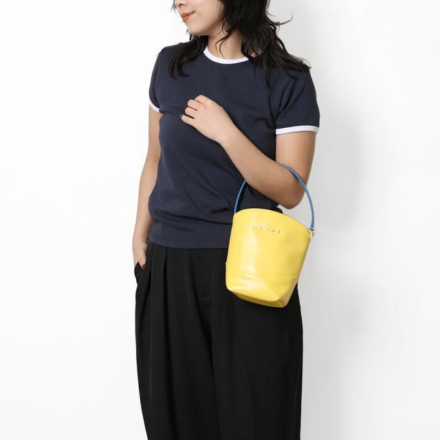 マルニ キッズ MARNI KID'S M01820 M00TK MW111F FLOWER BASKET ハンドバッグ ロゴ バケット ミニ (ホワイト・イエロー・オレンジ・ブラウン・ブラック) [並行輸入/海外正規品/返品可]★クーポン5%OFF_7