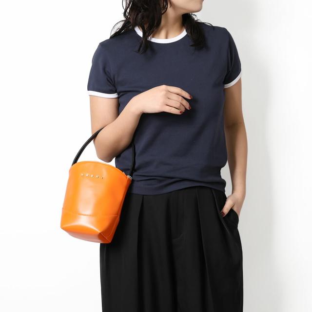 マルニ キッズ MARNI KID'S M01820 M00TK MW111F FLOWER BASKET ハンドバッグ ロゴ バケット ミニ (ホワイト・イエロー・オレンジ・ブラウン・ブラック) [並行輸入/海外正規品/返品可]★クーポン5%OFF_10