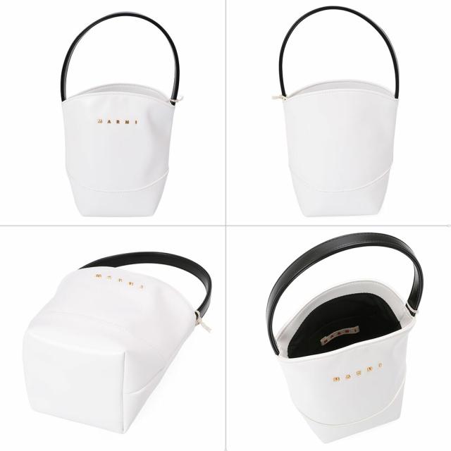 マルニ キッズ MARNI KID'S M01820 M00TK MW111F FLOWER BASKET ハンドバッグ ロゴ バケット ミニ (ホワイト・イエロー・オレンジ・ブラウン・ブラック) [並行輸入/海外正規品/返品可]★クーポン5%OFF_2