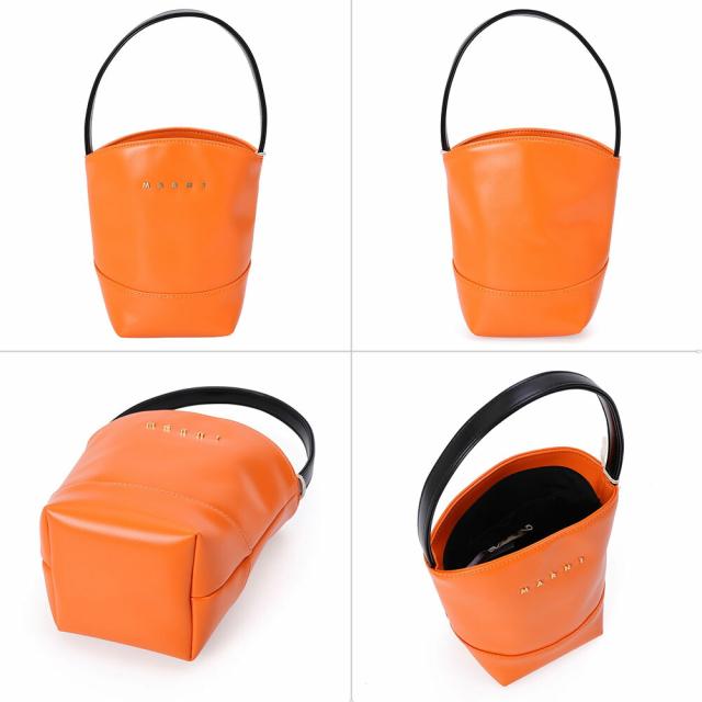 マルニ キッズ MARNI KID'S M01820 M00TK MW111F FLOWER BASKET ハンドバッグ ロゴ バケット ミニ (ホワイト・イエロー・オレンジ・ブラウン・ブラック) [並行輸入/海外正規品/返品可]★クーポン5%OFF_9